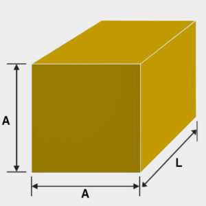 Brass square bar